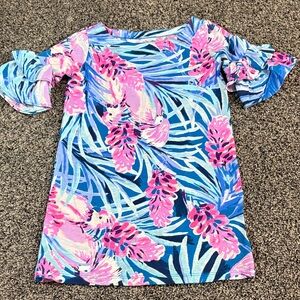 Lilly Pulitzer Pink and Blue Kids Casual Dress